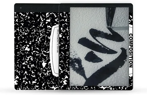 Vista 45 de MightySkins - Skin de fibra de carbono compatible con Amazon Kindle Scribe (2022) - Andrómeda Acabado de fibra de carbono texturizado protector