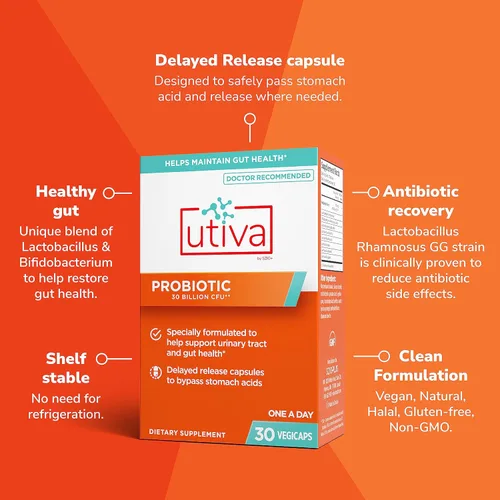 Vista 5 de Paquete de energía Utiva 36PAC 10% 30 días Paquete con 36 mg de PAC solubles de arándano (DMACA2) y 30B CFU Probiotic Power