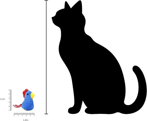 Vista 5 de Juguete para gatos con hierba gatera, paquete de 6 juguetes interactivos para masticar, juguetes para gatos de interior, ejercicio de gatito
