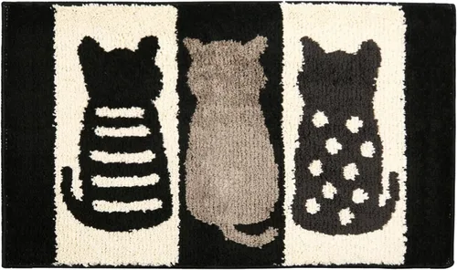 Vista 16 de Hi Space Alfombras de baño de 24 x 16 pulgadas con hojas para baño, antideslizante, lavable a máquina, suave, absorbente, bonita alfombra de baño