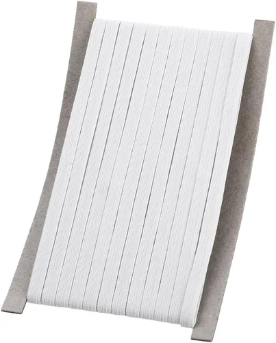 Vista 15 de Airisoer Banda elástica de 1/2 pulgada para costura, bandas elásticas de alta elasticidad de 12 yardas para cinturas, pantalones, ropa y Negro