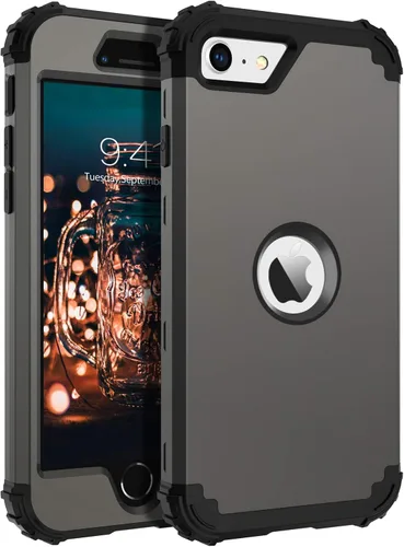 Vista 18 de BENTOBEN Funda para iPhone SE 2022 y iPhone SE 2020, resistente 3 en 1, cuerpo completo, resistente, a prueba de golpes, híbrida de policarbonato