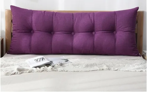 Vista 6 de XMAYODS Almohada para cabecero de lectura, almohada de reposo en cama, almohada de apoyo de posicionamiento del respaldo, relleno extra, lavable #1