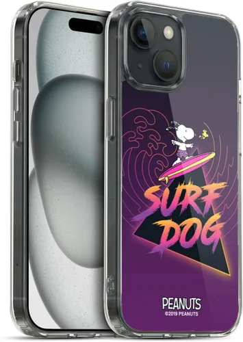 Vista 51 de Head Case Designs Funda de gel suave con licencia oficial de Peanuts Tropical Surf Snoopy Aloha Disco compatible con Apple iPhone 13 Mini
