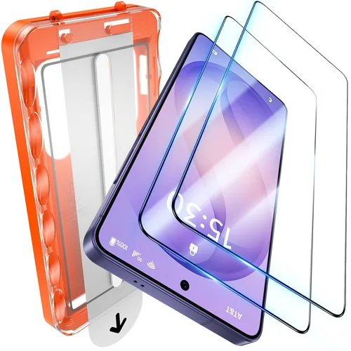 UniqueMe Protector de pantalla para S26 Ultra – Paquete de 2 de vidrio templado para Samsung Galaxy S26 Ultra, [desbloqueo de huellas dactilares]