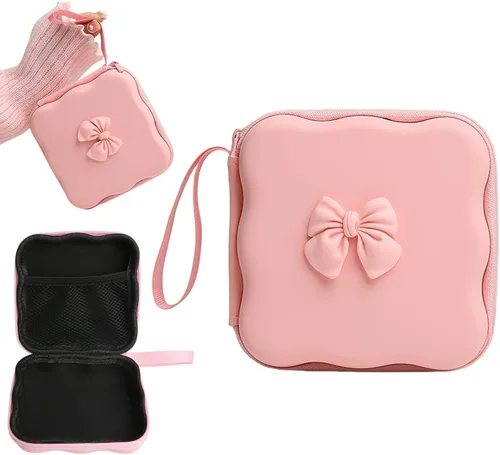 Vista 26 de Charger Cover Storage Bag, Waves Design Charger Protector Travel Storage Case, Earphone Wire Saver Cable Cord Organizer Wireless Earphone Storage