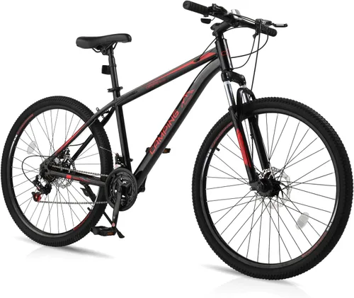 Ktaxon Bicicleta de Montaña 24/26/27.5 Pulgadas para Hombres y Mujeres con Bicicletas de 21 Velocidades para Adultos, Freno de Disco Doble,