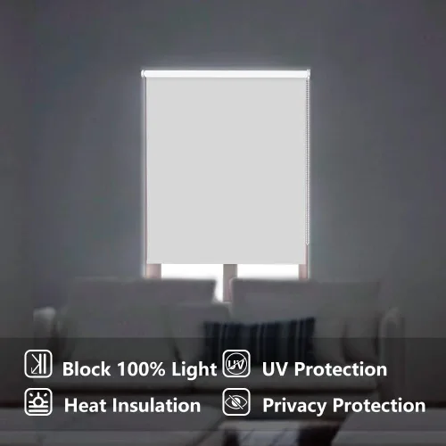 Vista 5 de SEEYE Persianas enrollables opacas para ventana, cortina de oscurecimiento de habitación, tela impermeable, protección UV para el hogar, cocina