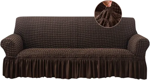 Vista 15 de Jeloris Funda Elástica para Sillón de Fácil Ajuste Cubierta de Sofá con Falda, Protector de Muebles Universal Duradero Lavable de Alta Elasticidad