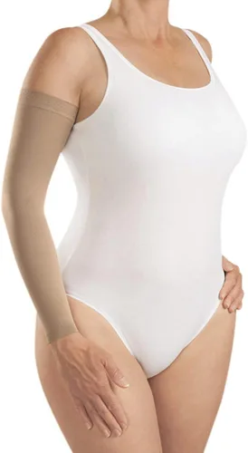 Vista 9 de mediven Harmony - Manga de compresión para linfedema de 30-40 mmHg, color negro I