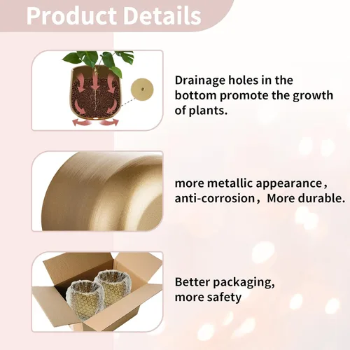 Vista 3 de NUPTIO Jarrones Dorados Pequeños para Centros de Mesa: 2 Piezas Jarrón de Trompeta de Flores Vintage de 3.94 Pulgadas Jarrón de Compota de Metal