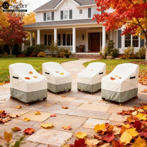 Vista 7 de Paquete de 2 fundas para sillas Adirondack de patio, impermeables, resistentes, para exteriores, fundas para sillas de patio Adirondack para sillas