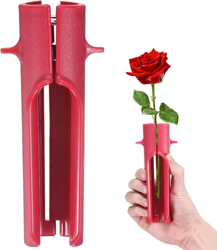 Vista 14 de M METERXITY Paquete de 1 herramienta peladora de espinas de rosas, pelador de espinas de hojas de tallo de rosa de metal para ramos, ramas