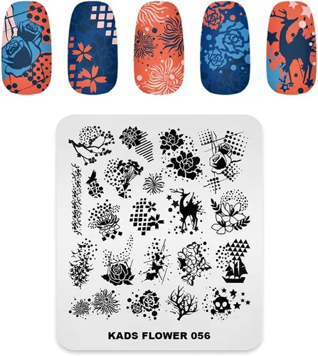Vista 8 de Placa de estampación de uñas de acero inoxidable Plantilla de placas de uñas de esmalte de uñas estampado de estilo chino Antigüedad Imagen