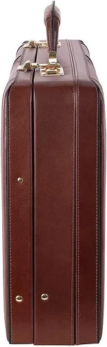 Vista 4 de McKlein EE. UU. Tom Daley Slim Attache Funda de piel V Series 18" portafolios