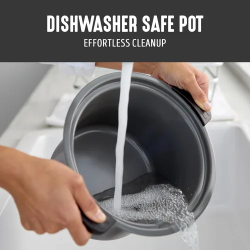 Vista 5 de GreenLife 3.5QT Olla de cocción lenta, cerámica antiadherente sin PFAS ni tóxicos, recipiente interior extraíble, programable, función mantener