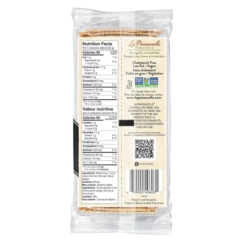 Vista 2 de La Panzanella Mini Croccantini, pimienta negra, 6 onzas