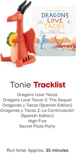 Vista 5 de Tonies Dragons Love Tacos & Friends - Figura de juguete de audio [Inglés/Español]