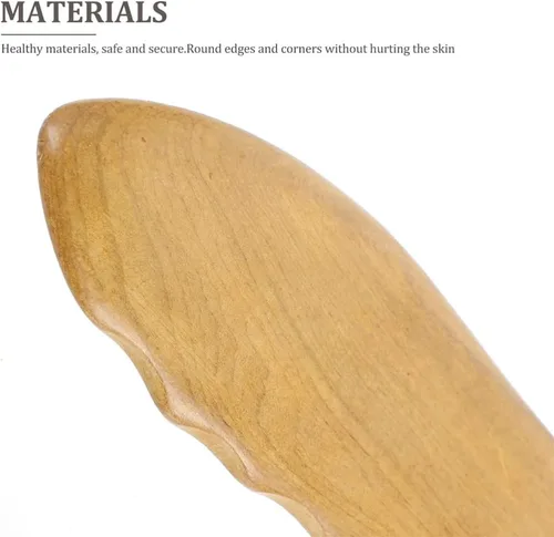 Vista 7 de Beavorty Tabletas de Gua Sha en forma de pez, tableros de guasha, herramientas de guasha de madera, tabla de gua sha, pierna de gua sha