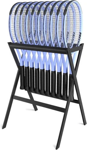 Vista 2 de Tennis Racket Storage Rack Stand,Tennis Racket Holder,Tennis Racquet Storage Rack Durable and Storable