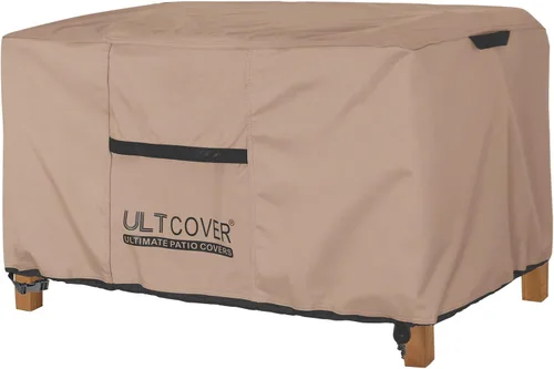 Vista 9 de ULTCOVER Funda para mesa auxiliar de patio, impermeable, rectangular, para exteriores, pequeña, 36 x 22 x 18 pulgadas, color negro