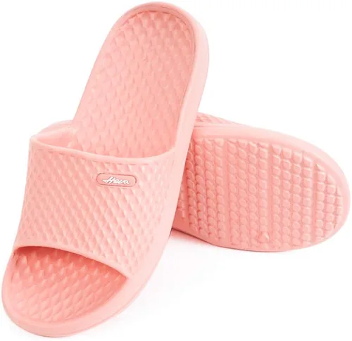 Vista 8 de FUNKYMONKEY - Pantuflas de baño antideslizantes para mujer uso interior o playa