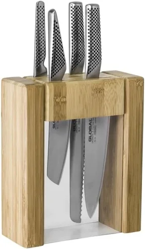 Global Teikoku 5 Piece Knife Block Set