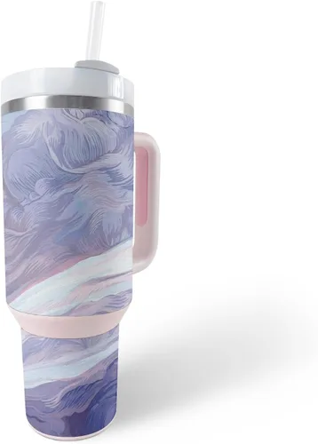 Vista 23 de MightySkins Skin - Vaso de vinilo compatible con Stanley The Quencher H2.0 FlowState de 40 onzas, mosaico de cebra, protectora, duradera y única