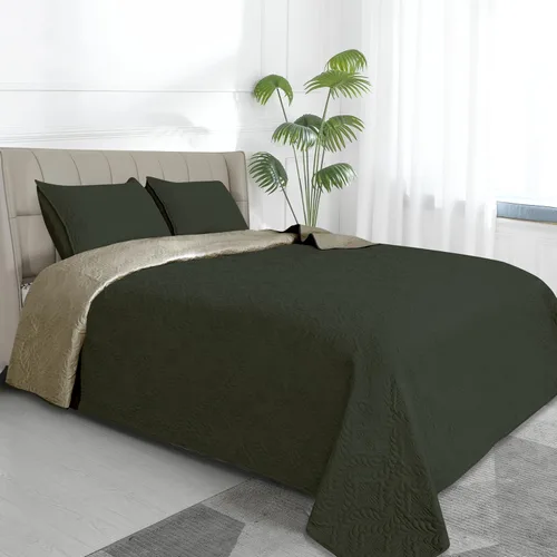 Vista 15 de Easy-Going - Juego de colcha reversible con 2 fundas de almohada, tamaño matrimonial/queen, colcha suave, resistente al agua y a las manchas