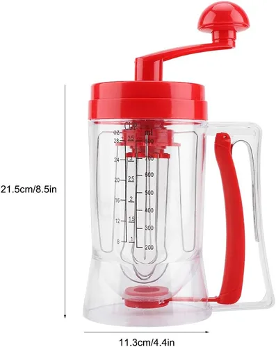 Vista 6 de Batidora dispensadora de bateo, práctica mezcladora de panqueques para magdalenas y repostería para repostería, herramienta para hacer pasteles