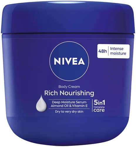 Nivea Crema Corporal Nutritiva Rica Piel Seca Aceite de Almendras 13.5 fl oz