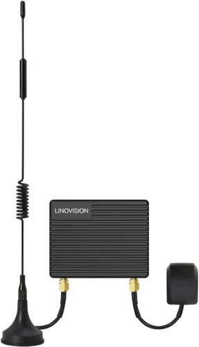 LINOVISION Mini enrutador industrial 4G LTE con bajo consumo de energía, GPS, RS232/RS485, DI/DO, modo dongle USB para computadora, enrutador