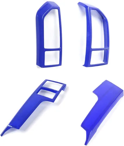 Vista 2 de Keptrim para F150 Azul Panel de Trim del Aire Acondicionado de la Consola Central para Ford F150 2015 2016 2017 2018 2019 2020, 5 piezas