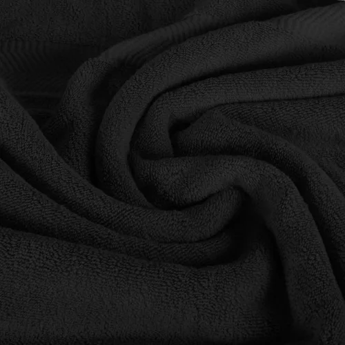 Vista 4 de BY LORA Juego de 8 toallas de baño de felpa para baño, ducha, color negro