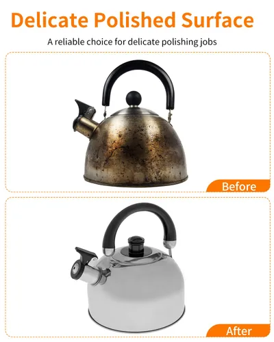 Vista 5 de 7 almohadillas de disco de fieltro de lana de 4 pulgadas, para amoladora angular, rueda de pulido de lana resistente al desgaste para metal, piedra