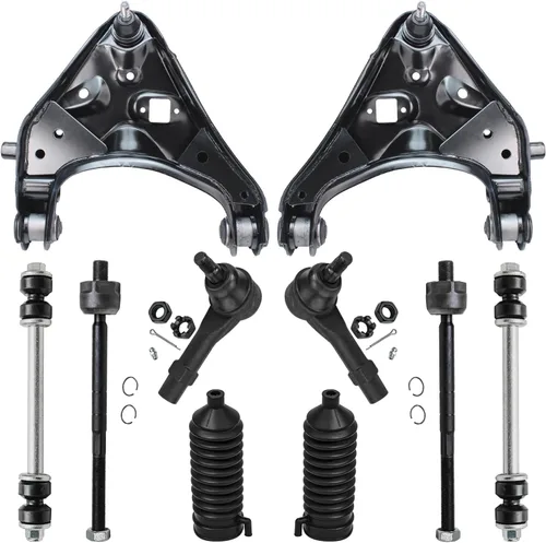 Vista 117 de Detroit Axle - Kit de suspensión de 10 piezas para Nissan Frontier Xterra Pathfinder 2005-2012, 4 brazos de control superiores inferiores