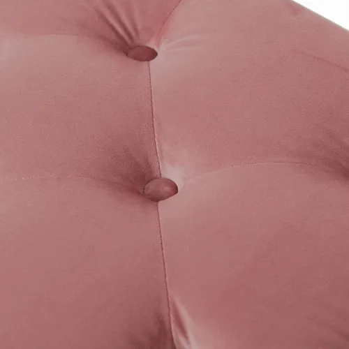 Vista 38 de DUHOME Banco otomano moderno de terciopelo, tapizado con botones, banco de pie de cama con base dorada para entrada, sala de estar, comedor