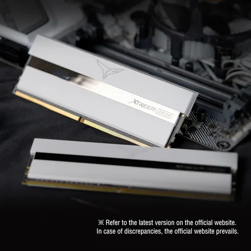 Vista 5 de TEAMGROUP T-Force Xtreem ARGB 3600MHz CL18 16GB (2x8GB) PC4-28800 Dual Channel DDR4 DRAM Desktop Gaming Memory Ram (blanco) - TF13D416G3600HC18JDC01