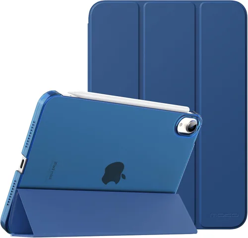 Vista 17 de MoKo Funda para iPad mini 7 (A17 Pro) Generación 2024, Funda para iPad mini 6 2021, Funda Protectora Delgada y Ligera de 8.3 Pulgadas con Carcasa