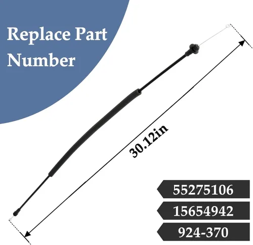 Vista 3 de 2 cables de pestillo de puerta trasera izquierda y derecha compatibles con Dodge Ram 1500 2500 3500 1998 1999 2000 2001 2002 Reemplazo # 55275106
