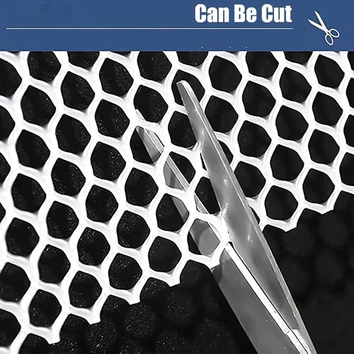 Vista 3 de Esgrima de plástico para mascotas para balcón, malla de alambre de pollo grande al aire libre, rollo de enrejado de red de jardín para pájaros