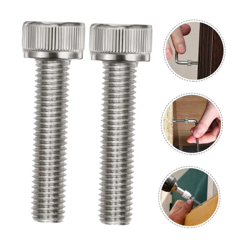 Vista 3 de Mobestech 50 piezas Tornillos hexagonales Pernos de acero inoxidable Pernos de fontanero Tuerca de tuerca de bloqueo hexagonal inoxidable Tornillos