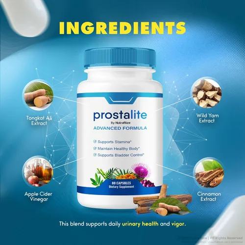 Vista 5 de Paquete de 2 cápsulas de prostalita, suplemento de apoyo de próstata de prostalita, suplemento totalmente natural de prostalita para más control