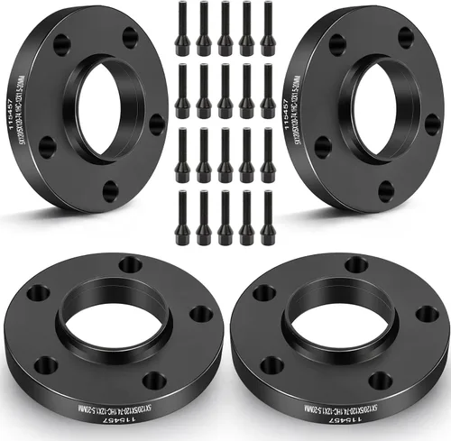 Vista 10 de ECCPP 2 espaciadores de rueda centrados de 0.787 in y 5 lengüetas de 0.197 x 4.724 in a 0.197 x 4.724 in aptos para 1996-2003 para BMW 525i