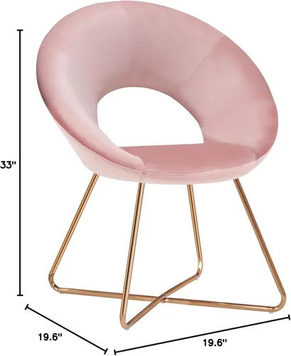 Vista 33 de DUHOME Sillas modernas de terciopelo con acento de comedor, sofá individual, cómoda silla tapizada, muebles de sala de estar, sillas de descanso