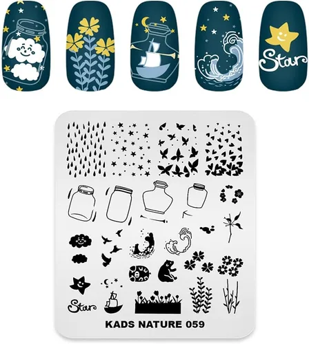 Vista 11 de Placa de estampación de uñas de acero inoxidable Plantilla de placas de uñas de esmalte de uñas estampado de estilo chino Antigüedad Imagen