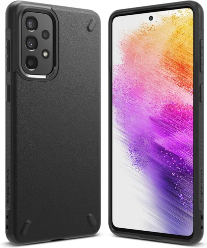 Ringke Onyx Compatible with Samsung Galaxy A73 5G (2022) Case, Shockproof Rugged Heavy Duty Non-Slip Flexible TPU Cover - Black