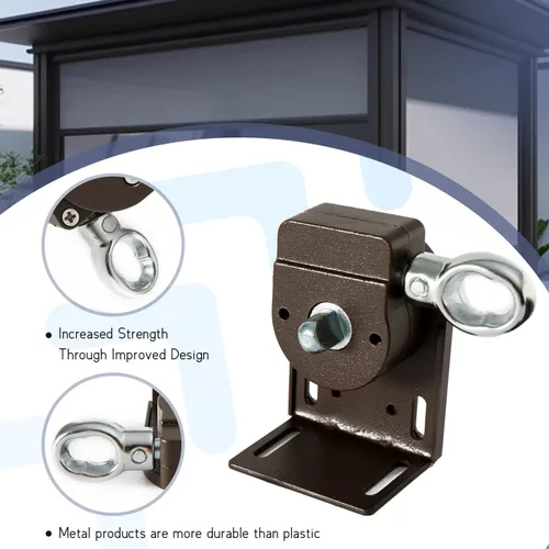 Vista 11 de Kit elástico + soporte inalámbrico, accesorios de instalación de repuesto universales para sombrilla de interior/exterior y persianas enrollables