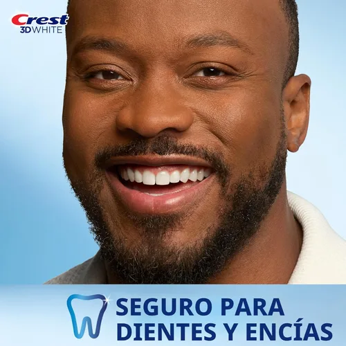 Vista 5 de Crest 3D Whitestrips, Transformación de Sonrisa de 1 Semana, Tiras Blanqueadoras 3D White, Kit de Tiras Blanqueadoras de Dientes, 14 Tratamientos