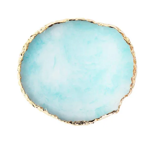 Vista 11 de AKOAK Paleta de pegamento de uñas de ágata de resina natural Phnom Penh, accesorios de disparo con borde de cristal, herramienta de tablero